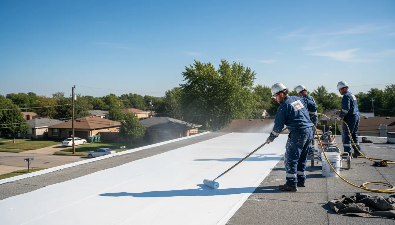 Commercial roof coating in Stoughton, MA near me